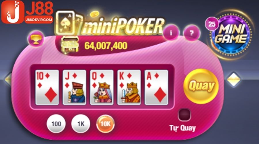 Hướng dẫn tham gia chơi Mini Poker tại J88